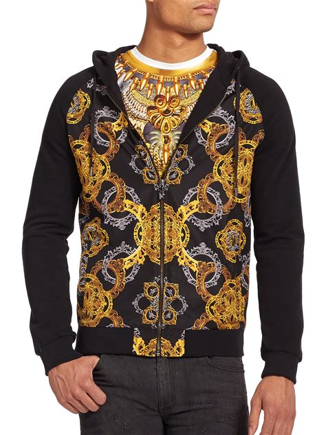 versace sweatshirt mens|versace hoodie men's sale.